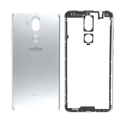 Задняя крышка для TP-Link Neffos X9 TP913A, с боковыми кнопками, оригинал (Moonlight Silver)