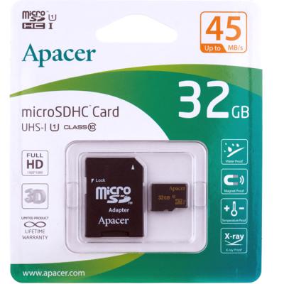Карта памяти Apacer UHS-1, 64Gb, SD-Adapter, до 85 Мб/с - интернет-магазин запасных частей для телефонов и электроники MaxService