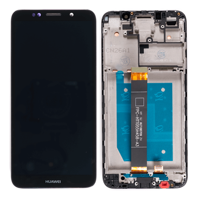 Дисплей для Huawei Y5 2018, DRA-L21, Honor 7A DUA-L22, с сенсорным экраном, с рамкой (с логотипом Huawei, черный)