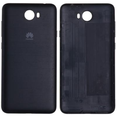 Задняя крышка для Huawei Y5 II, CUN-U29, с боковыми кнопками (оригинал (с разборки), черная)