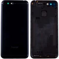 Задняя крышка для Honor 7A, DUA-L22, с боковыми кнопками, оригинал (черная)