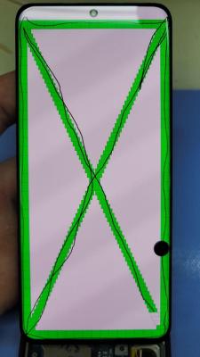 Дисплей для Samsung Galaxy S20/S20 5G G980/G981, оригинал (переклеено стекло) с дефектом (№108)