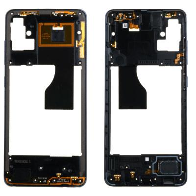 Средняя часть корпуса для Samsung Galaxy A51 A515, с кнопкой включения и регулировки громкости (черная)