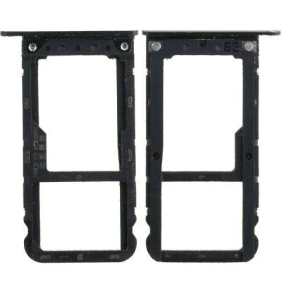 Держатель SIM карты для Xiaomi Redmi Note 5 M1803E7SG, Redmi Note 5 Pro (черный)