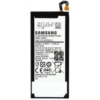 Аккумулятор EB-BA520ABE для Samsung Galaxy A5 2017 A520F, оригинал - интернет-магазин запасных частей для телефонов и электроники MaxService