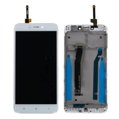 Дисплей для Xiaomi Redmi 4X, с сенсорным экраном (с рамкой, оригинал Китай, белый)