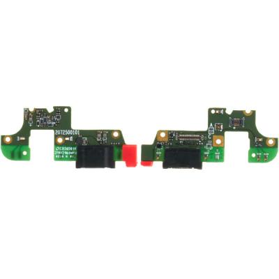 Нижняя плата для TP-Link Neffos N1 TP908A, с коннектором зарядки и микрофоном (оригинал Б/У)