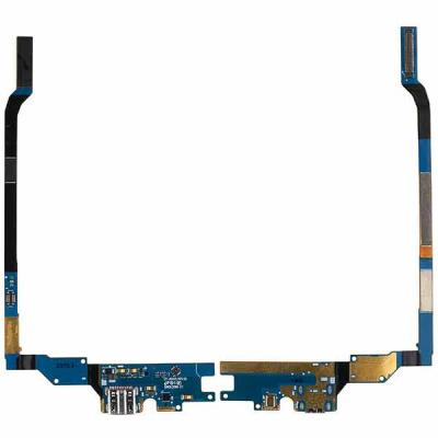 Шлейф коннектора зарядки для Samsung Galaxy S4, I9500, с сенсорными кнопками, с микрофоном, с разбор - интернет-магазин запасных частей для телефонов и электроники MaxService
