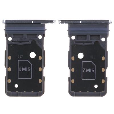 Держатель SIM карты для Samsung Galaxy S21 Ultra 5G G998, на две SIM-карты (Phantom Silver)