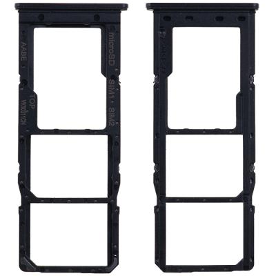 Держатель SIM карты для Samsung Galaxy A12 A125/A125F, SD-карты (Black)