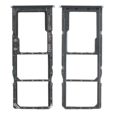 Держатель SIM карты для Samsung Galaxy A51, A515F (черный)