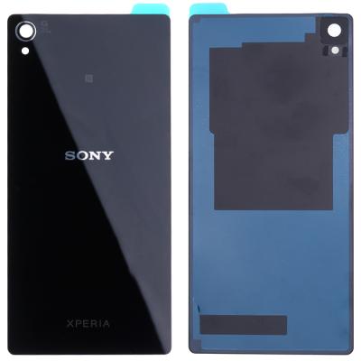 Задняя панель корпуса для Sony D6603 Xperia Z3, D6633 Xperia Z3 DS, D6643 Xperia Z3, черная - интернет-магазин запасных частей для телефонов и электроники MaxService