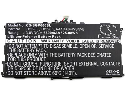 Аккумулятор Samsung T8220E, T8220K Cameron Sino (6600mAh) - интернет-магазин запасных частей для телефонов и электроники MaxService