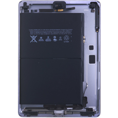 Корпус для iPad Air A1474 Wi-Fi Space Gray, в сборе (плата, матрица, сенсор - снятые), оригинал б/у - интернет-магазин запасных частей для телефонов и электроники MaxService