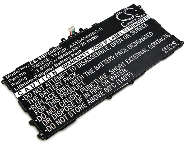 Аккумулятор Samsung T8220E, T8220K Cameron Sino (6600mAh) - интернет-магазин запасных частей для телефонов и электроники MaxService