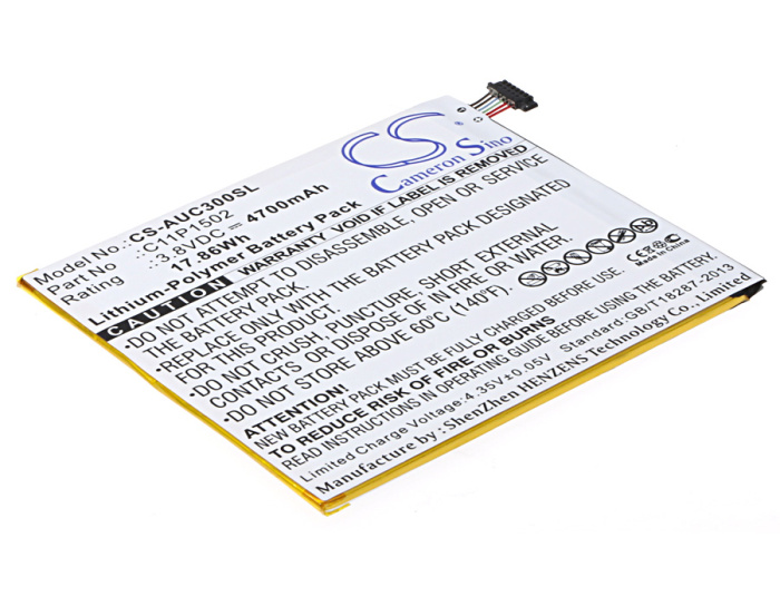 Аккумулятор Cameron Sino CS-AUC300SL, C11P1502 ( 1ICP3/108/118 ), C11P1517 ( 1ICP3/108/118 ) - интернет-магазин запасных частей для телефонов и электроники MaxService