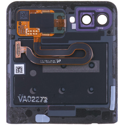 Задняя верхняя крышка для Samsung Galaxy Z Flip F700, с задним дисплеем, оригинал (снят с телефона) - интернет-магазин запасных частей для телефонов и электроники MaxService