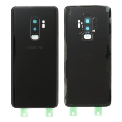 Задняя крышка для Samsung Galaxy S9+, G965 (с стеклом камеры, Midnight Black)