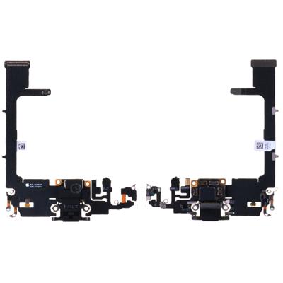 Шлейф коннектора зарядки для Apple iPhone 11 Pro, с микрофоном и платой зарядки, 821-02140-06 (оригинал Китай, черный)
