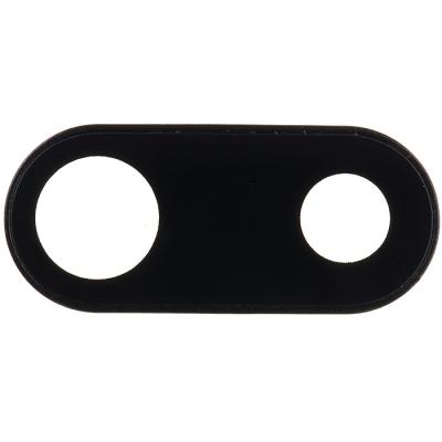 Стекло основной камеры для Apple iPhone 8 Plus (без ободка, черное)