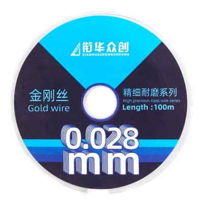Струна XHZC 0.028 мм, сепараторная для срезки дисплея 100 м - интернет-магазин запасных частей для телефонов и электроники MaxService