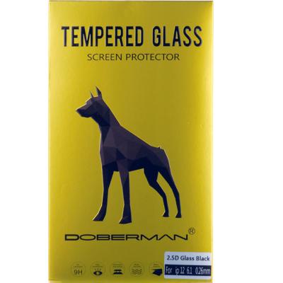 Защитное стекло Doberman для iPhone 12/12 Pro, 2.5D 9H, (клей по всей плоскости) - интернет-магазин запасных частей для телефонов и электроники MaxService
