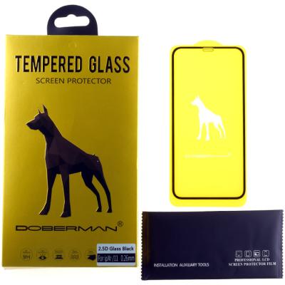 Защитное стекло Doberman для iPhone XR/11, 2.5D, 0.26мм (клей по всей плоскости) - интернет-магазин запасных частей для телефонов и электроники MaxService