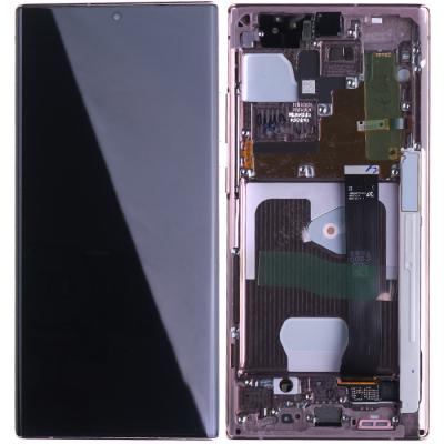 Дисплей для Samsung Galaxy Note 20 Ultra N985, с рамкой, оригинал (Service Pack) (Bronze)