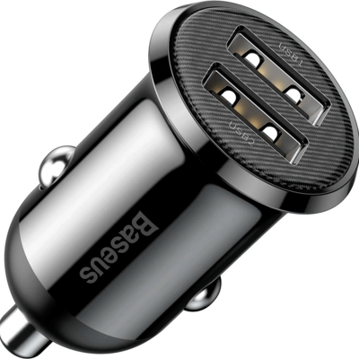 Автомобильное зарядное устройство Baseus Grain Pro Car Charger, 2USB, 4.8 А, CCALL-ML01 - интернет-магазин запасных частей для телефонов и электроники MaxService