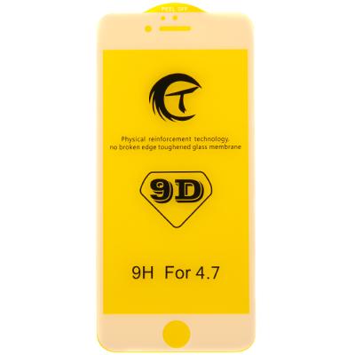 Защитное стекло для Apple iPhone 6/6s, 9D (клей по всей плоскости), белое - интернет-магазин запасных частей для телефонов и электроники MaxService