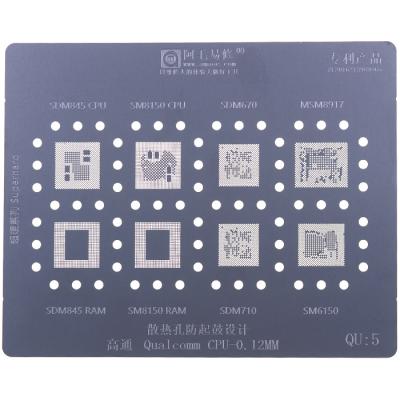 BGA трафарет Amaoe QU:5 for Qualcomm CPU 0.12mm - интернет-магазин запасных частей для телефонов и электроники MaxService