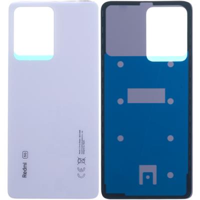 Задняя крышка для Xiaomi Redmi Note 12 Pro 5G, с проклейкой, оригинал PRC (без стекла камеры, White)