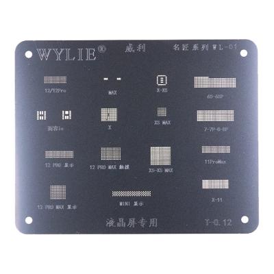 Трафарет BGA Wylie WL-01 iPhone 6s-12 Pro Max для микросхем управления сенсором - интернет-магазин запасных частей для телефонов и электроники MaxService