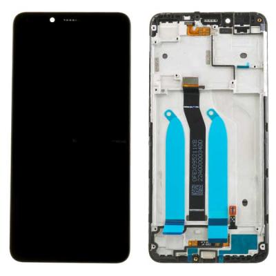 Дисплей для Xiaomi Redmi 6/6A, с сенсорным экраном (с рамкой, оригинал Китай, черный)
