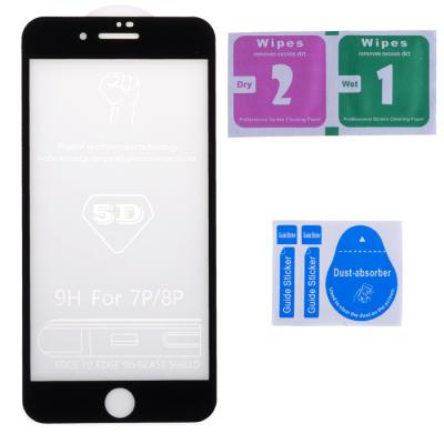 Защитное стекло для Apple iPhone 7/8, (клей по всей плоскости), в упаковке, с салфетками - интернет-магазин запасных частей для телефонов и электроники MaxService