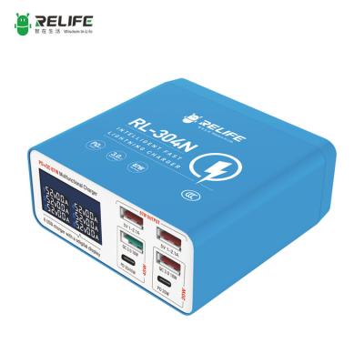 Многофункциональное 6-портовое беспроводное зарядное устройство RELIFE RL-304S Quick Charge, 5A, 45W - интернет-магазин запасных частей для телефонов и электроники MaxService