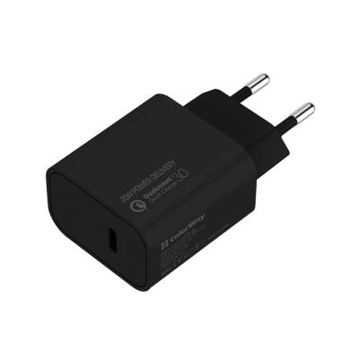 Сетевое зарядное устройство ColorWay Power Delivery Port USB Type-C 20W V2 черное (CW-CHS026PD-BK) - интернет-магазин запасных частей для телефонов и электроники MaxService