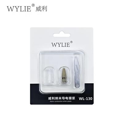 Нанопроводящая серебряная паста Wylie WL-130 для восстановления контактных дорожек - интернет-магазин запасных частей для телефонов и электроники MaxService