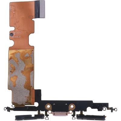 Шлейф коннектора зарядки для iPhone 8 Plus, с коннектором наушников и микрофоном (оригинал Китай, Gold)