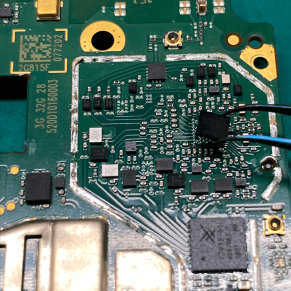 Перепайка микросхемы управления сетью (модема)