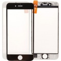 Стекло дисплея для iPhone 6s, с рамкой и сеткой динамика - интернет-магазин запасных частей для телефонов и электроники MaxService