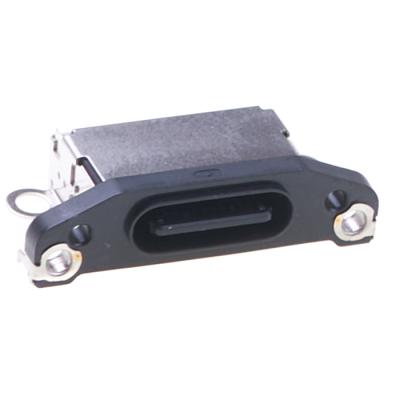 Коннектор зарядки для iPhone 15 Pro/15 Pro Max (Black Titanium)