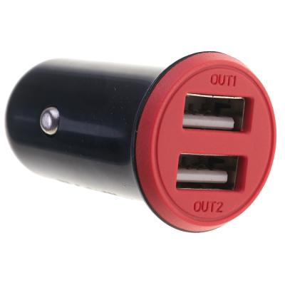 Автомобильное зарядное устройство ColorWay 2USB AUTO, USB-A, (17W), Red/Black - интернет-магазин запасных частей для телефонов и электроники MaxService