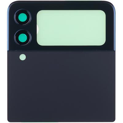 Задняя крышка (верх+низ) для Samsung Galaxy Z Flip3 5G F711, с стеклом камеры (Phantom Black)