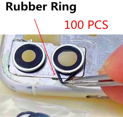 Резинка под кольцо камеры для iPhone X-13 Pro Max, комплект (Black)