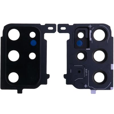 Стекло камеры для Samsung Galaxy S20+/S20+ Plus 5G G985/G986, с рамкой, оригинал (Black)