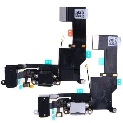 Шлейф коннектора зарядки для iPhone SE, с коннектором наушников и микрофоном - интернет-магазин запасных частей для телефонов и электроники MaxService