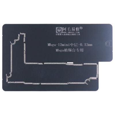 Трафарет Amaoe BGA iPhone 12 mini, 0.12mm, межплатный - интернет-магазин запасных частей для телефонов и электроники MaxService