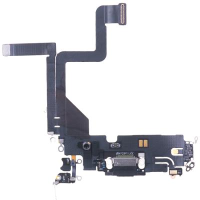 Шлейф коннектора зарядки для iPhone 14 Pro, с микрофоном (Space Black)