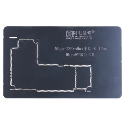 Трафарет Amaoe BGA iPhone 12 Pro Max, 0.12mm, межплатный - интернет-магазин запасных частей для телефонов и электроники MaxService